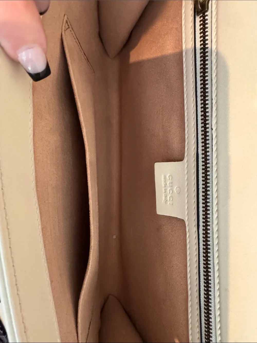 Gucci bag flap from
